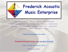 Tablet Screenshot of frederickacoustic.org